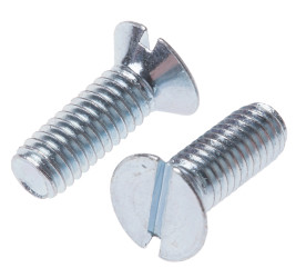 Śruby maszynowe M3.5 łeb z łbem stożkowym Stalowe długość 10.0mm skok 0.60mm