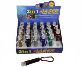 LATARKA BRELOK 2LED+LAS.