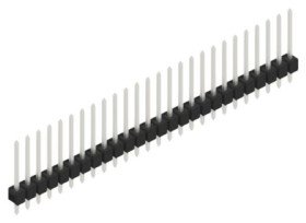 Pin header, 26 pole, pitch 2.54 mm, straight, black, 10048470