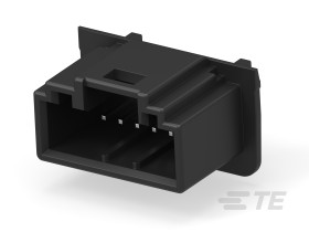 Listwa stykowa PCB 6-pinowe MQS raster: 2.85 mm Poziomy 1-rzędowe TE Connectivity Otwór przelotowy W osłonie