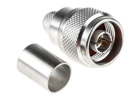 Złącze koncentryczne Montaż na kablu Męski 50Ω typ złącza Złącze N 0 to 11GHz Połączenie zagniatane typ kabla RG165,