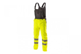 VOLME ogrodniczki ostrzegawcze przeciwdeszczowe żółte 2XL (56)