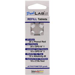 Water ID POL01-Ref PoolLab Tablets Refill for Photometer 70 Tablets
