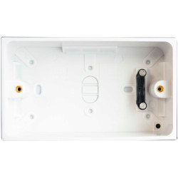 Dencon 8902NB Pattress Box with Earth 2-Gang 45mm