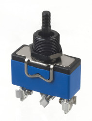 Przełącznik migowy przechylny (Wł.)-wył.-(wł.) średnica wycięcia 12.2 (Dia.)mm SPDT APEM Montaż panelowy długość