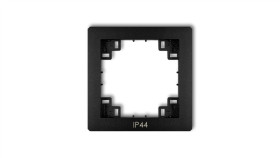 Ramka Pośrednia Do Łączników Ip44 Czarny Mat 12Drph