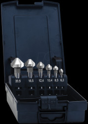 5540 90° HSS cone/deburring countersinker set.