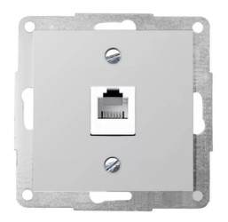 POLO FIORENA metal. Gniazdo telefoniczne 1xRJ12