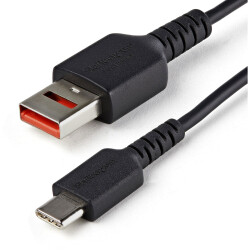 StarTech.com USBSCHAC1M 3ft (1m) Secure Charging Cable – USB-A to USB-C Data Bl