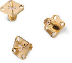 Złącze koncentryczne Montaż na kołnierzu Żeński typ złącza Złącze SMA 18GHz Lutowane