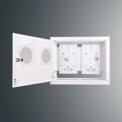 Rozdzielnica p/t licznikowa RW 25NN O 2T1F 312x403x170 z okienkiem z.p.9081 IP30 RAL9003