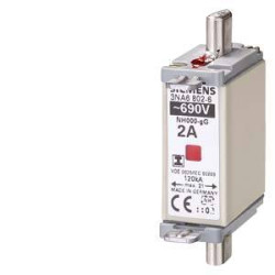 Siemens 3NA68016 Bezpiecznik użytkowy Rozmiar bezpiecznika = 0 6 A 690 V 3 szt.