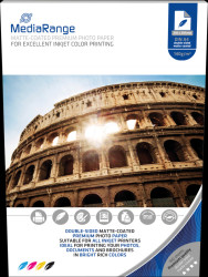 MRINK111 DIN A4, Inkjet, photo paper, matte-coated, 140 g/m², 100 Blatt