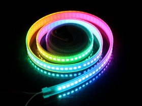 WS2812B Digital RGB LED Waterproof Flexi-Strip 144 LED&amp;meter - 2 meter