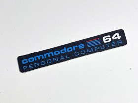 Commodore 64C 'SX style' replacement badge 0.5mm thick