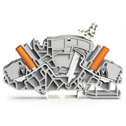 Kostka zaciskowa na szynie DIN WAGO poziomy: 1 20 → 8AWGWciskany zacisk Cage Clamp TOPJOB S