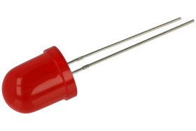 Dioda LED; L-813ID; 10mm; czerwony; Światłość: 40÷100mcd; 60°; czerwona; dyfuzyjna; 2,5V; 30mA; 625nm; przewlekany (THT); Kingbr