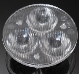 Soczewka LED Średni kąt 3-LEDowa 50 (Dia.) x 20.4mm, D 50mm, kąt widzenia 28°, do użytku z Seoul P4 Okrągły, Ledil,