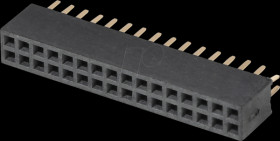 10120657 socket connector 1,27mm 2x16 straight