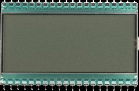 DE113RS-20/7,5 LCD 7-segment, 1x3.5 + SZ, H:12.7mm, reflective