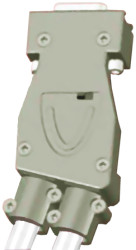 Złącze D-Sub 9-pinowe Żeński Kątowe Montaż na kablu raster 15.2mm