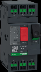 GV2ME14A TeSys GV2 motor protection switch, 6 A - 10 A, pushbutton, snap