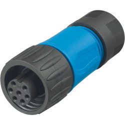 Amphenol C016 30D006 110 10 Cable socket straight C16-1 Number of pins: 6&#x2B;PE