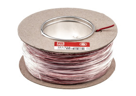 Przewód montażowy 0,5 mm2 Czerwony RS PRO PVC 20 AWG 500 V dł. 100m 16/0,2 mm +70°C BS 6004, zgodność z RoHS