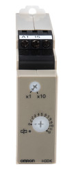 Timer Relay Szyna DIN 200 → 240V ac 1-stykowy Omron SPDT 1 → 12s H3DK jednofunkcyjny