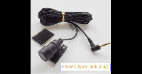 mini microphone with 2.5mm gold stereo jack plug
