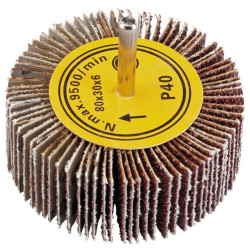 Draper 76485 Abrasive Flap Wheel (80mm x 30mm 40 Grit)