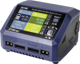 Ładowarka modelarska SKYRC D100 Neo 10 A Akumulator ołowiowy, LiFePO, LiHV, LiIon, LiPo, NiCd, NiMH