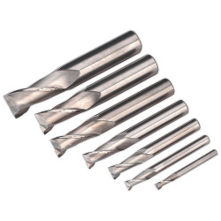 Sealey SM2502EMSET Hss End Mill Set &#xD8;4-16mm 2 Flute
