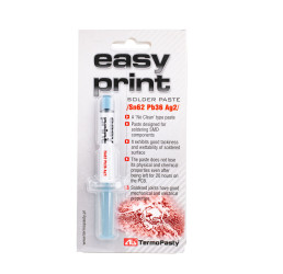 Easy Print NO CLEAN Low Temperature Solder Paste Sn62/Pb36/Ag2 - 1.4ml Syringe