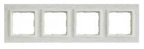VENA2 Ramka poczwórna dąb bielony + biały 5221384