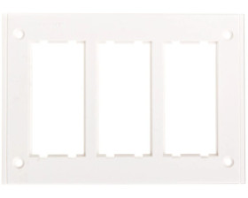 Simon Connect Ramka CIMA PRO potrójna 6xK45 pozioma do puszki SBM350 czysta biel SBM302/9