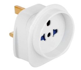 Adapter zasilania podóżny wtyk UK / gniazdo uniwersalne EU