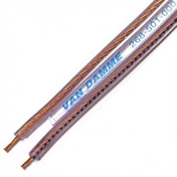 Kabel audio 2-żyłowy Kabel głośnikowy Ekranowany Van Damme 0,75 mm² Ø zew 10 x 3mm