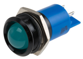 Lampka kontrolna do montażu panelowego, niebieska 22mm LED Końcówka lutownicza RS PRO