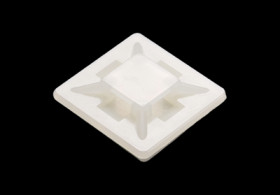 Mounting base, PA, natural, self-adhesive, (L x W x H) 21.8 x 21.8 x 4 mm, BYB-5-12H0171