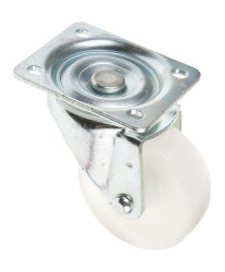 Koło samonastawne średnica kabla 100mm Płyta Flexello 250kg wysokość całkowita 128mm