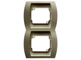 GAZELA Ramka 2 podwójna pionowa satyna R-2JV/16 OSPEL