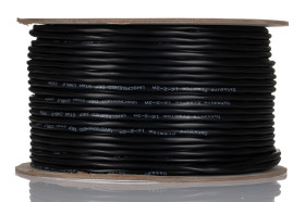 Wielożyłowy kabel przemysłowy liczba żył 2 Nieekranowany RS PRO 0.5 mm² średnica zew 11 mm Czarny 100 m Polichlorek