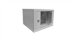 Szafa Krosowa Wisząca Niedzielona 19Cali Katlink 4U 350X550x230 Szara Cl-19 04U