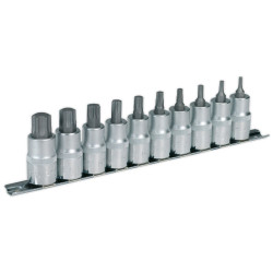 Sealey AK6208 Trx-star Socket Bit Set 1/2&quot;sq Drive 10pc