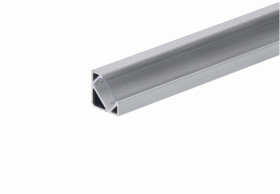 Profil led Corner 1m anodowany z osłoną przeźroczystą CLF