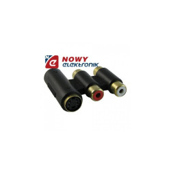 Przejście 2gn.MINIDIN 4p+2gn.RCA 01671