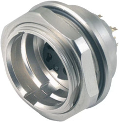 Panel socket, 5 pole, solder connection, push pull, straight, 09 4816 81 05