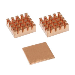 Zestaw miedzianych radiatorów - 3 szt.