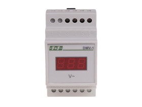 Wskaźnik napięcia DMV-1 cyfrowy 1-faz. zakres wskazań 100÷300V 3 moduły DMV-1 F&F FILIPOWSKI